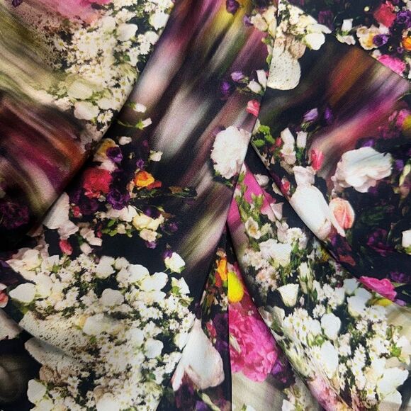 Rebecca Minkoff 100% Silk Joshua Watercolor Floral Racerback Mini Dress Size 0 - Picture 4 of 11